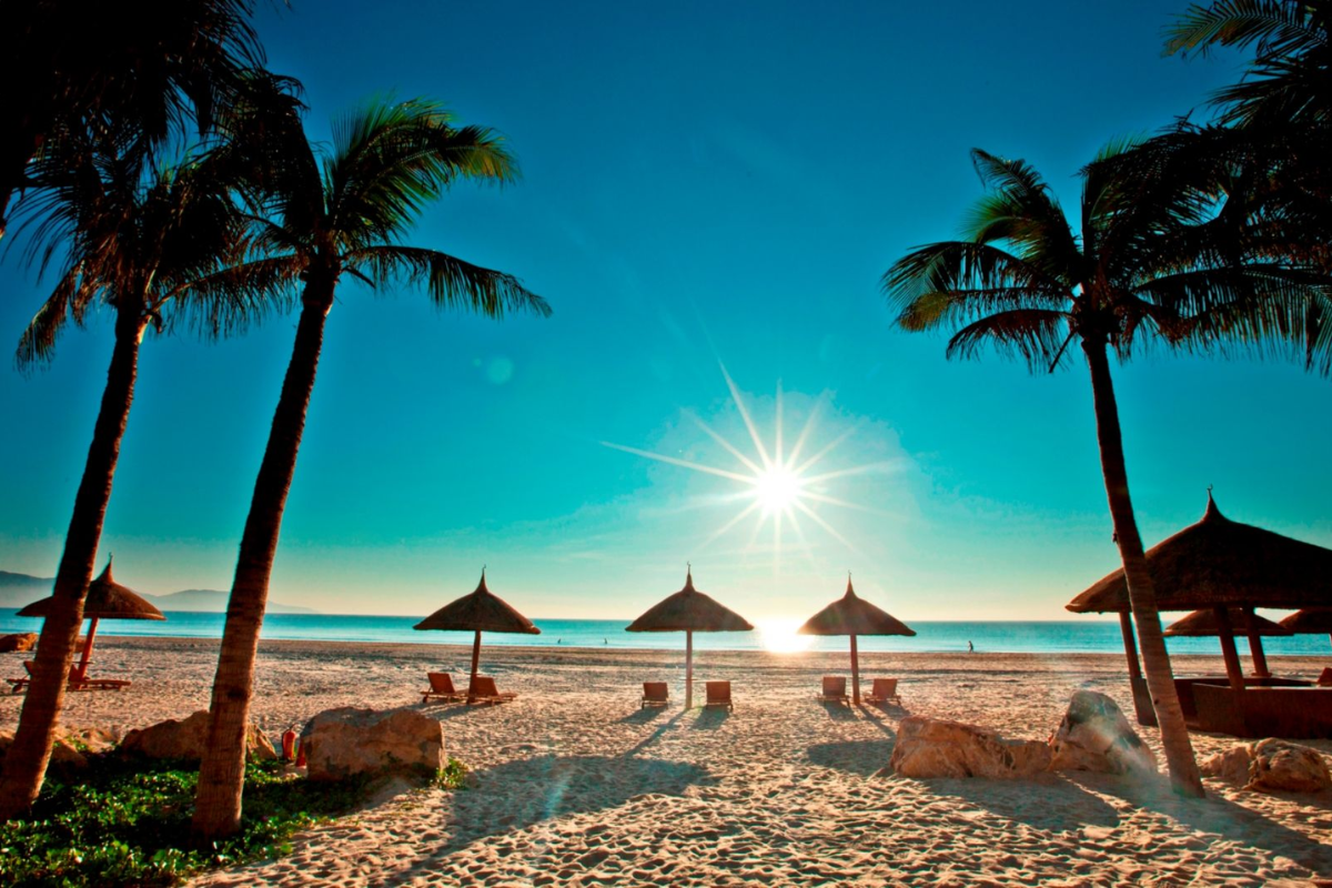 Sunny weather in Phu Quoc with clear skies